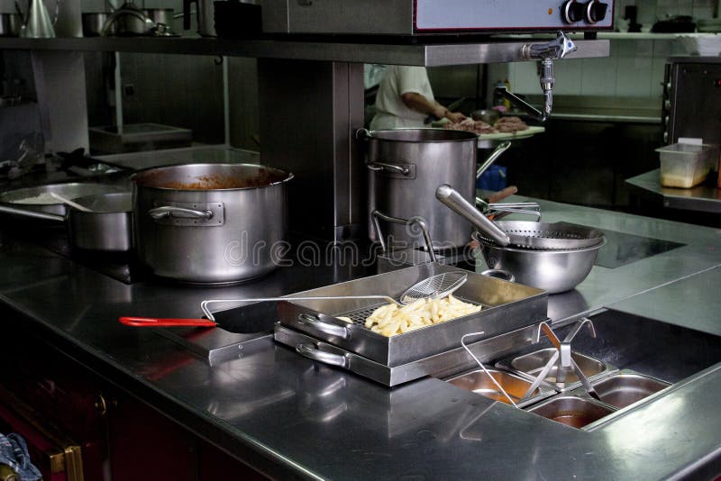 Kitchen supplies stock photo. Image of counter, hotel 57633094