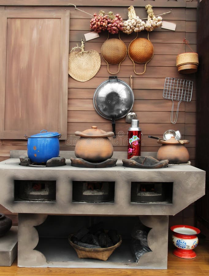 175 Traditional Stove Pottery Thai Kitchen Stock Photos Free