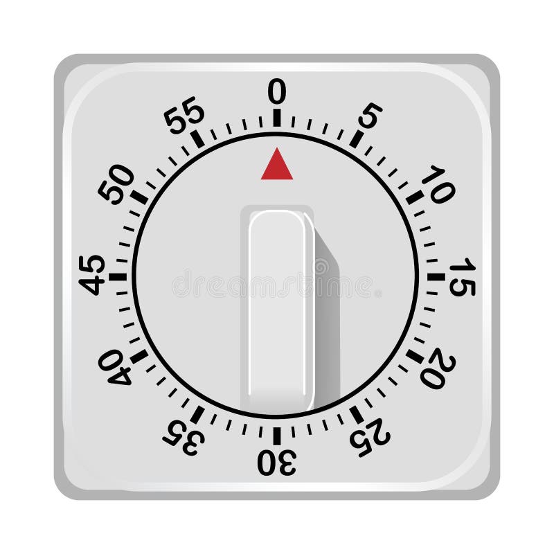 Oven timer mockup realistic style Royalty Free Vector Image