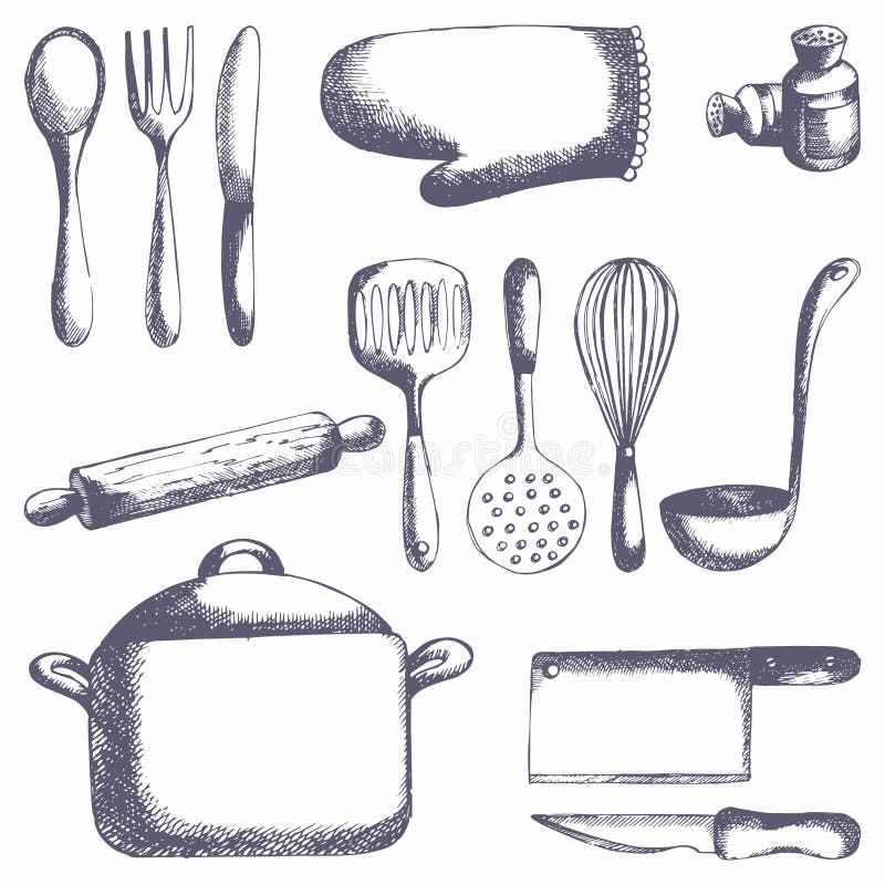 Kitchen Tools Wallpaper Stock Illustrations 1,012 Kitchen Tools