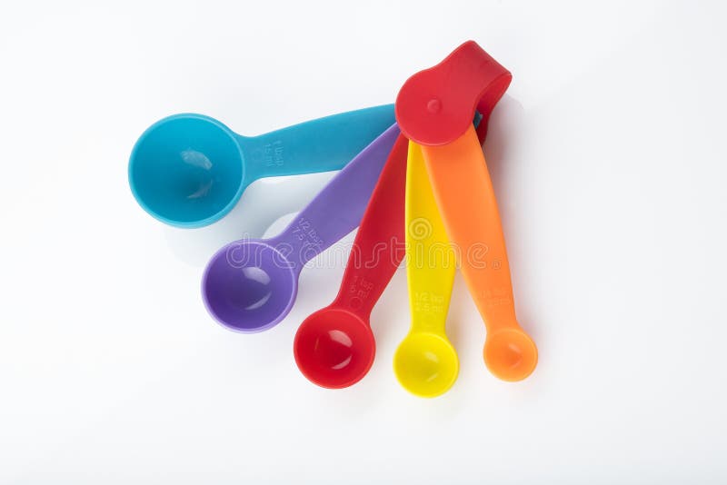 Colored measuring cups stock image. Image of measure 27360407