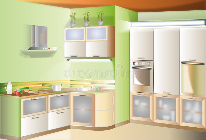 Kitchen touch small room