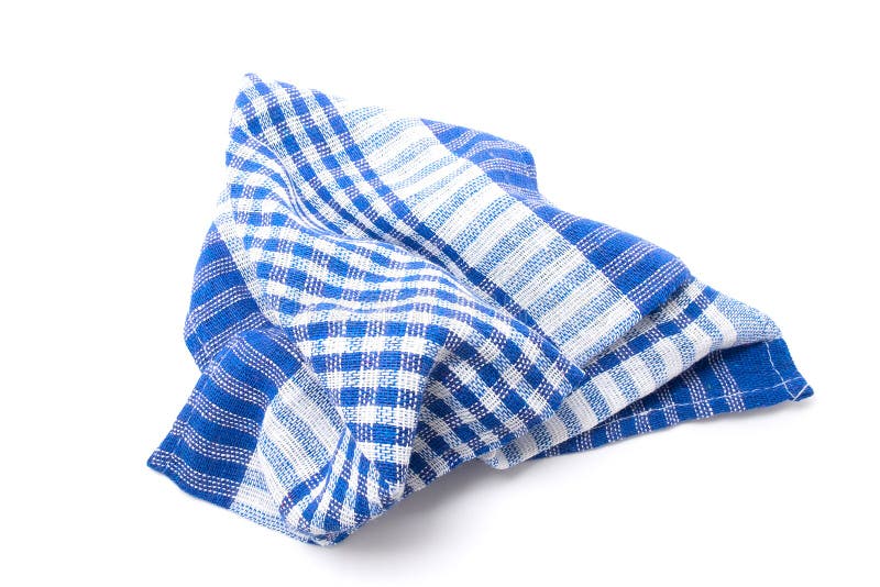 Kitchen towel. Isolated on white background