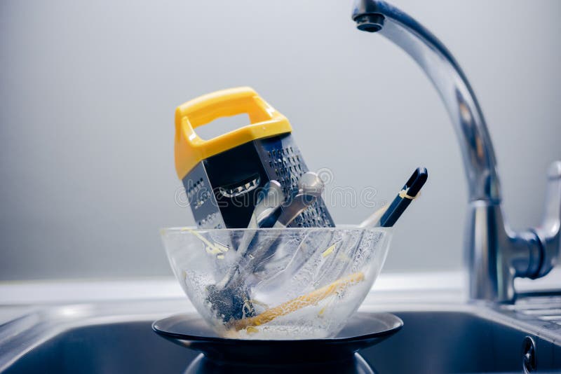 Kitchen Utensils Need a Wash Closeup Stock Photo Image of kitchenware, angle 265433814