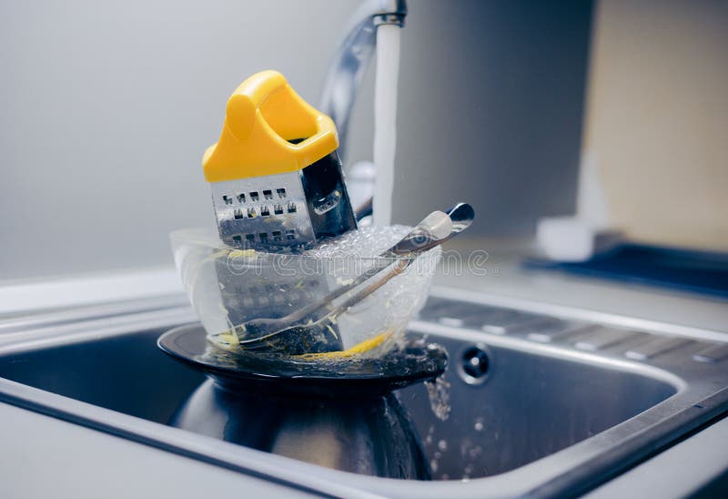 Kitchen Utensils Need a Wash Closeup Stock Photo Image of dirty, accumulation 265433822