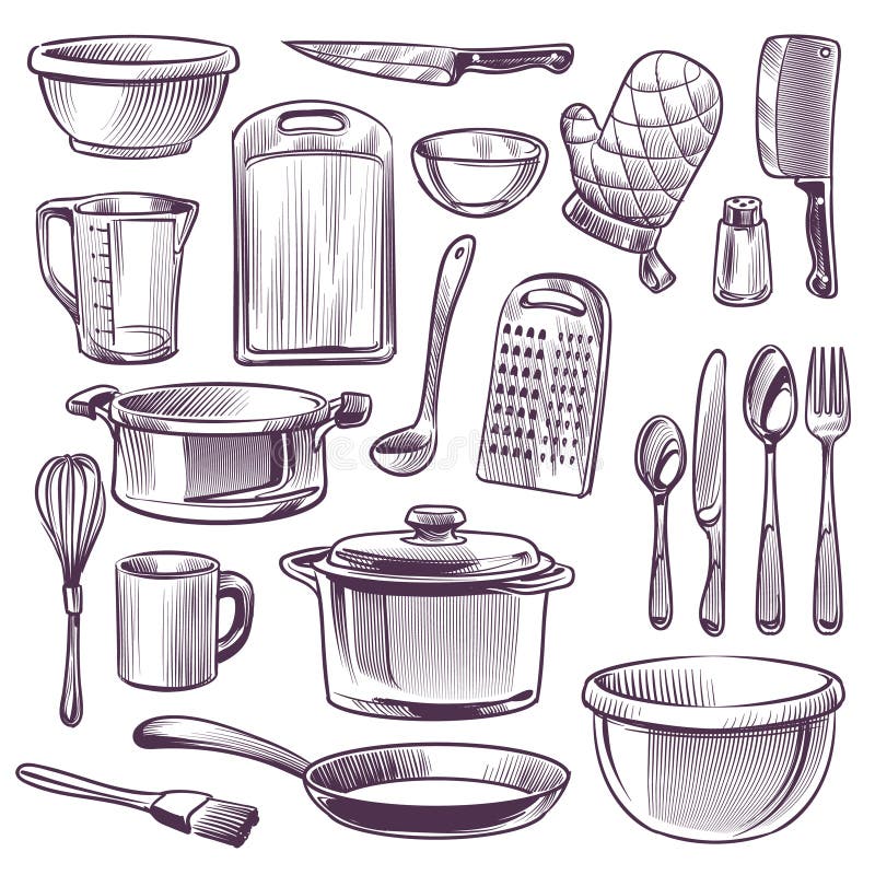 Utensils Coloring Stock Illustrations – 427 Utensils Coloring Stock  Illustrations, Vectors & Clipart - Dreamstime