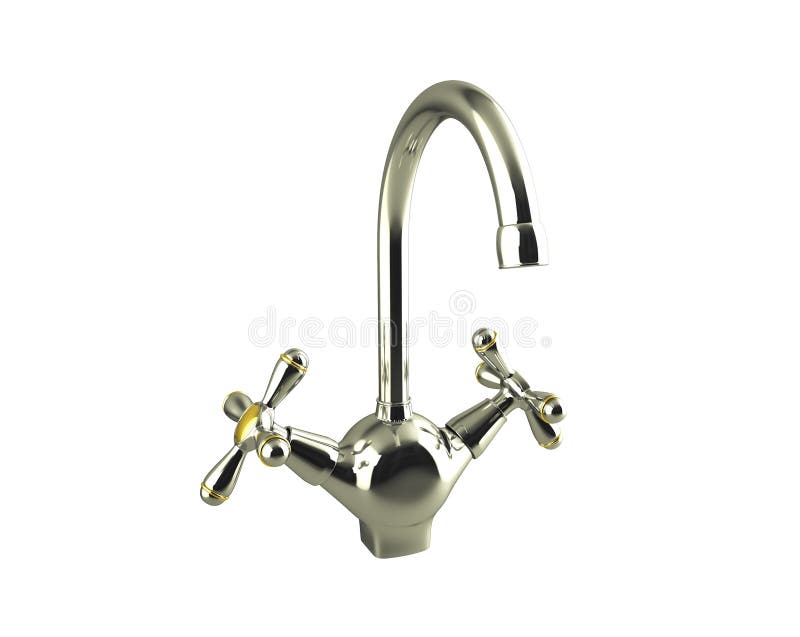 The kitchen water crane vector illustration