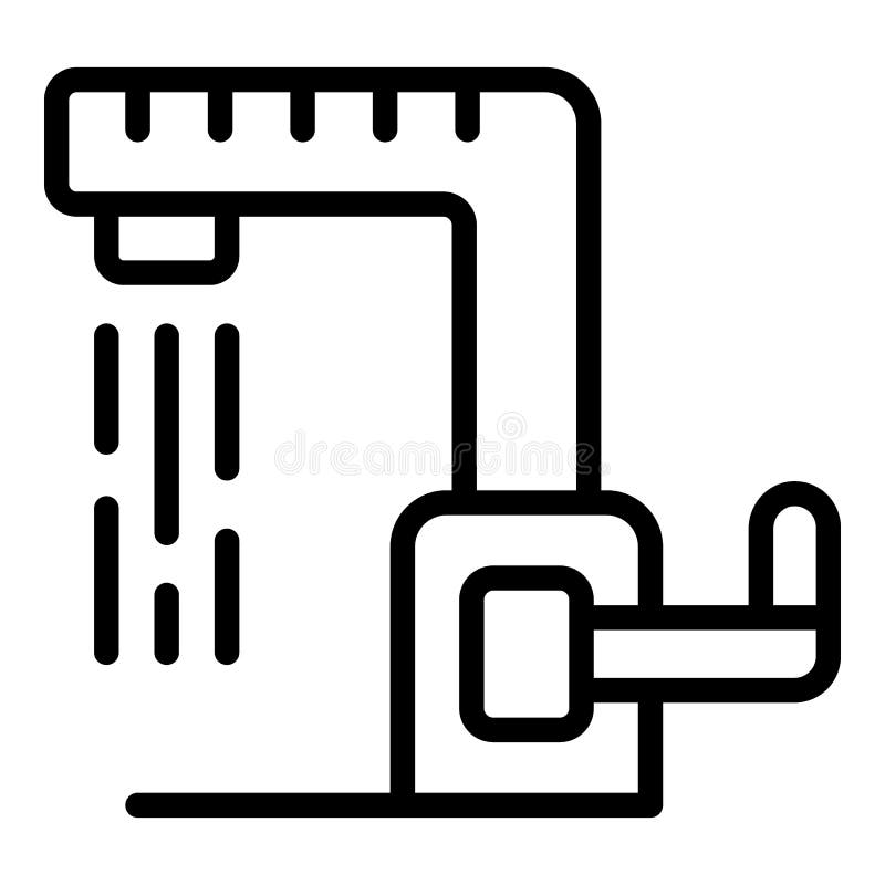 Kitchen water tap icon outline vector. Delivery service vector illustration