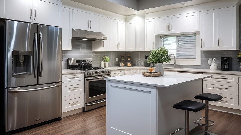 Kitchen white wood pattern stock illustration