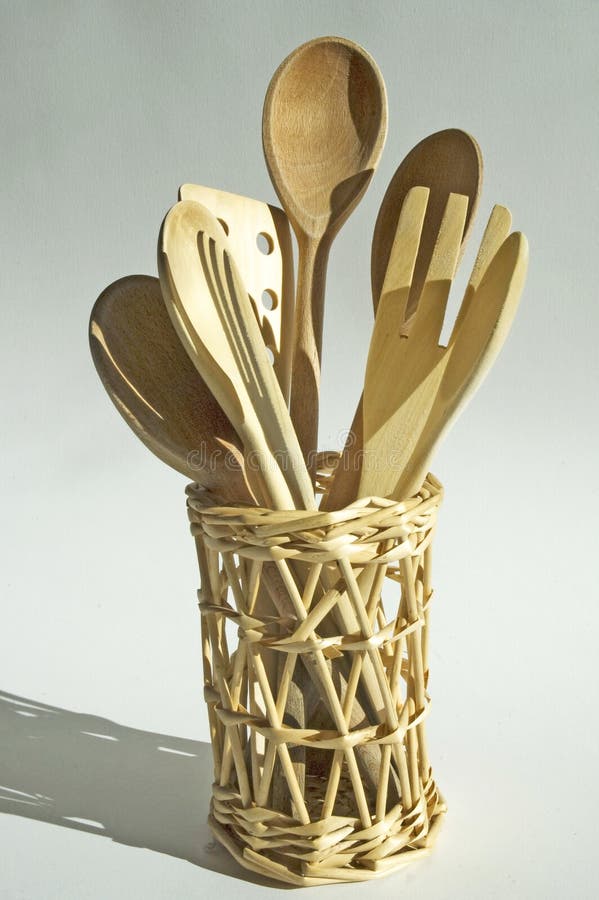 Kitchen wooden utensils stock image. Image of spoon, wooden 4306329