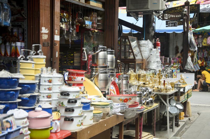Kitchenware at General Store Editorial Image Image of market