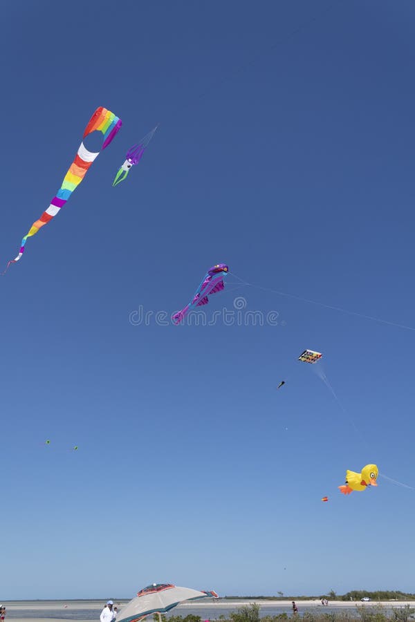 Kite competition on a sunny hot day royalty free stock photos Kite competition on a sunny hot day royalty free stock photos