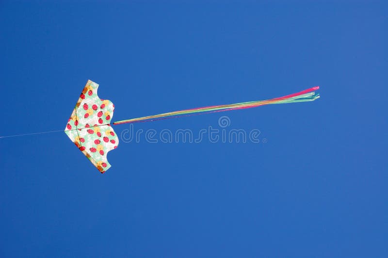 Kite in the sky stock image. Image of ladybirds, clouds 11142063
