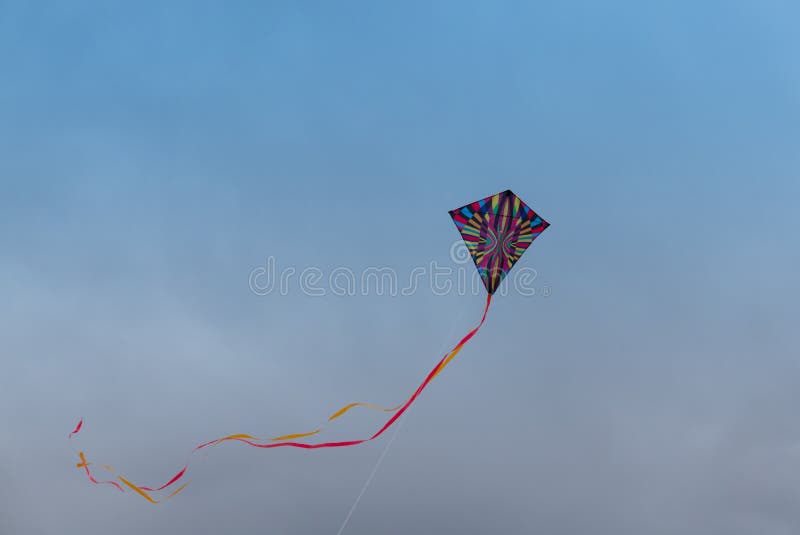 Kite before the storm stock photo. Image of child, clouds 119134632