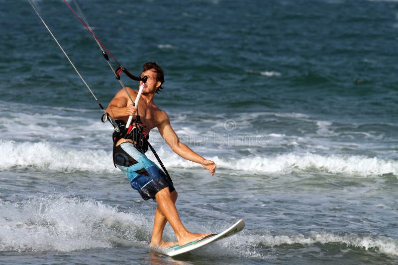 Surfer Kite Surf Cullera Valencia Province Spain Stock Photo Image of