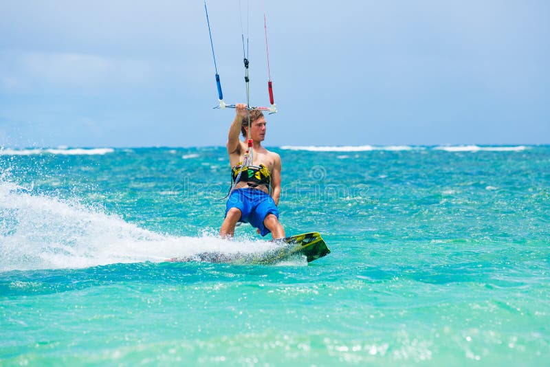 Kite Surfing stock image. Image of freestyle, kite, surfing 31969399