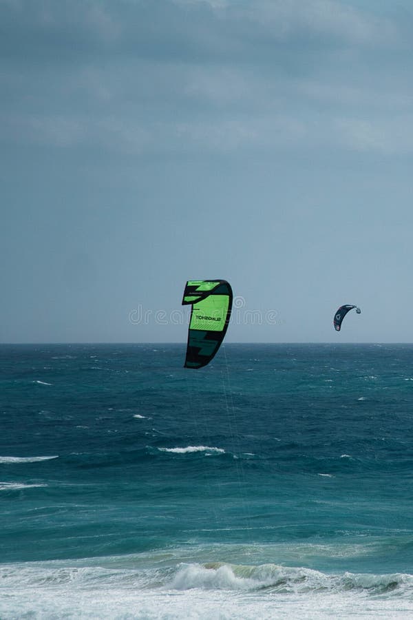 Kite Surfing in Cancun, Mexico Editorial Stock Image Image of march
