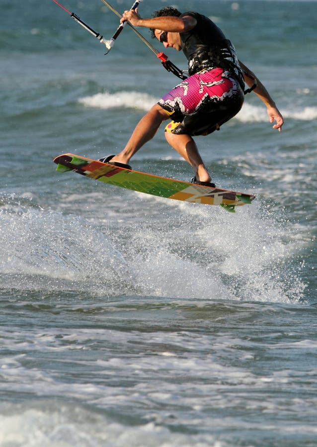 Surfer Kite Surf Cullera Valencia Province Spain Stock Photo Image of