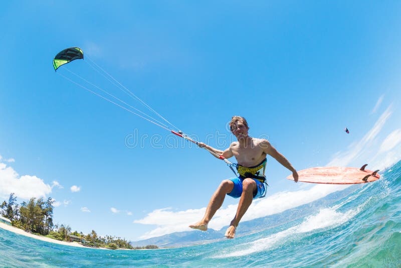 Kite Surfing stock image. Image of freestyle, kite, surfing 31969399