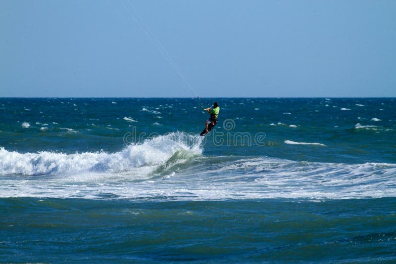 Kite Surfing stock photo. Image of holiday, carve, athletic 75107284