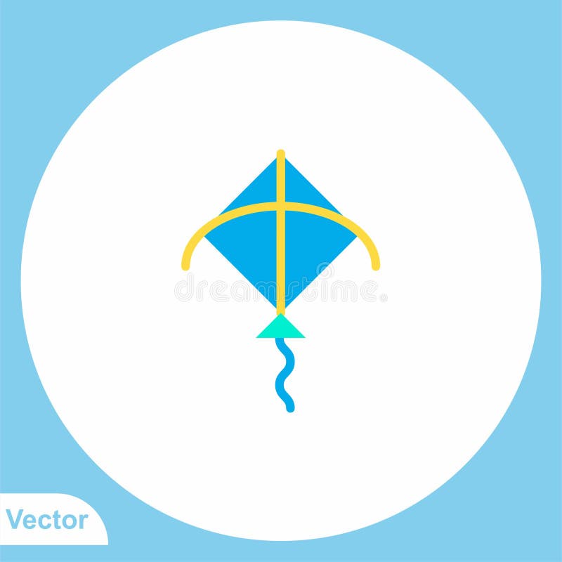 Kite Vector Icon Sign Symbol Stock Illustration Illustration of activity, nature 176942648