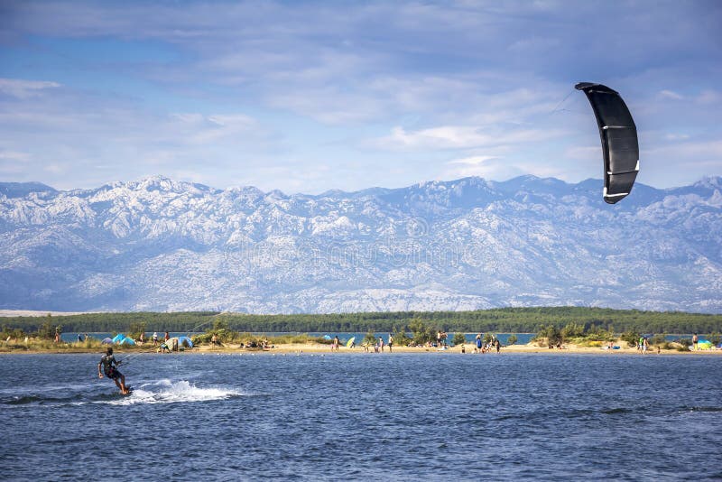 Kiteboarding Kitesurfing Extreme Sport stock photos Kiteboarding Kitesurfing Extreme Sport stock photos