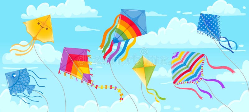 Kite string festival Royalty Free Vector Image