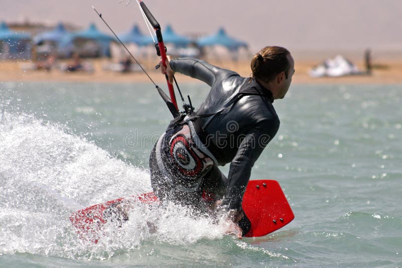 Kitesurf el gouna stock image. Image of kiteboarding, sport 673885