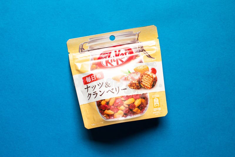 KITKAT chocolate Every Day Nuts & Cranberry stock photos KITKAT chocolate Every Day Nuts & Cranberry stock photos