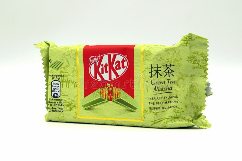 KitKat Green Tea Matcha. editorial photography. Image of kitkat 160222477