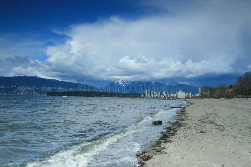 Kitslano beach stock image. Image of shore, shoreline 25337193