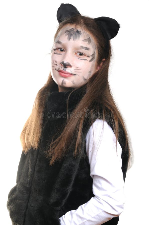 Kitty. Girl in a cat costume