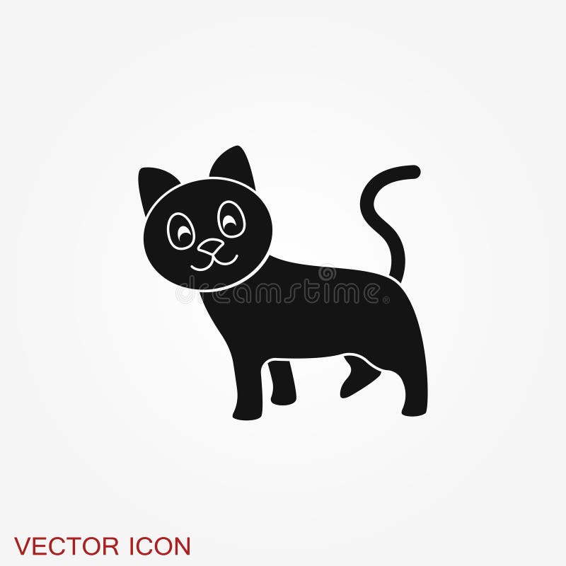 Cat Sitting Icon On Black And White Vector Backgrounds High-Res Vector  Graphic - Getty Images