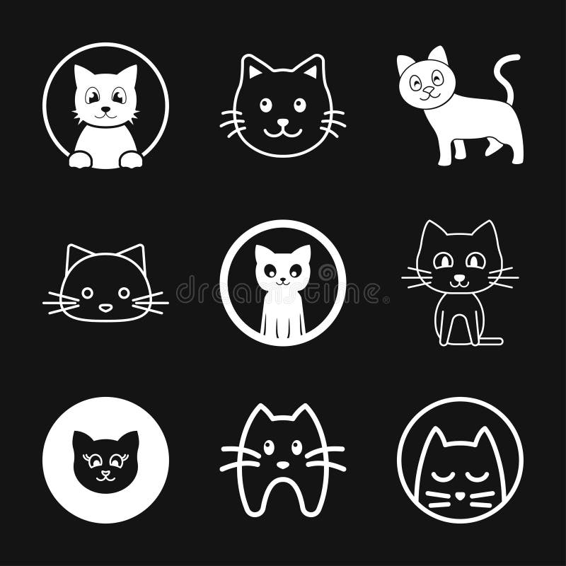 cat, kitten, pet, animal icon vector isolated symbol sign 15397569