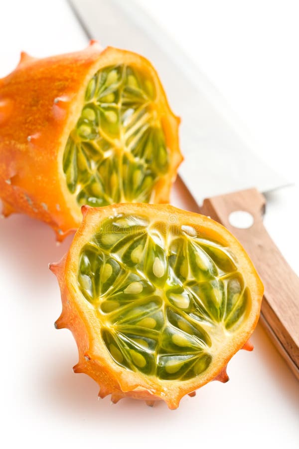 Kiwano fruit stock image. Image of isolated, kawani, ripe 17679203