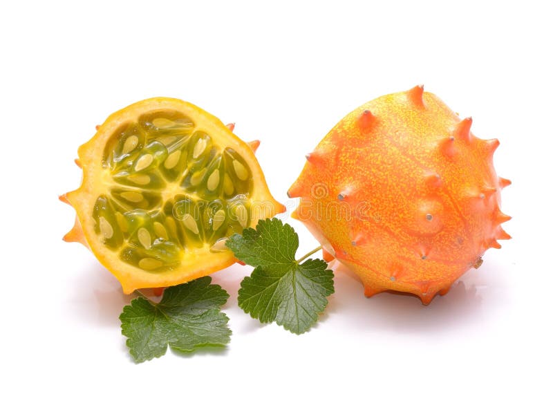 Cucumis Metulifera Kiwano Horned Melon Stock Photo Image of