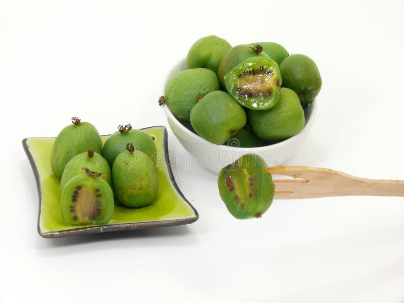 Kiwi berries stock photos
