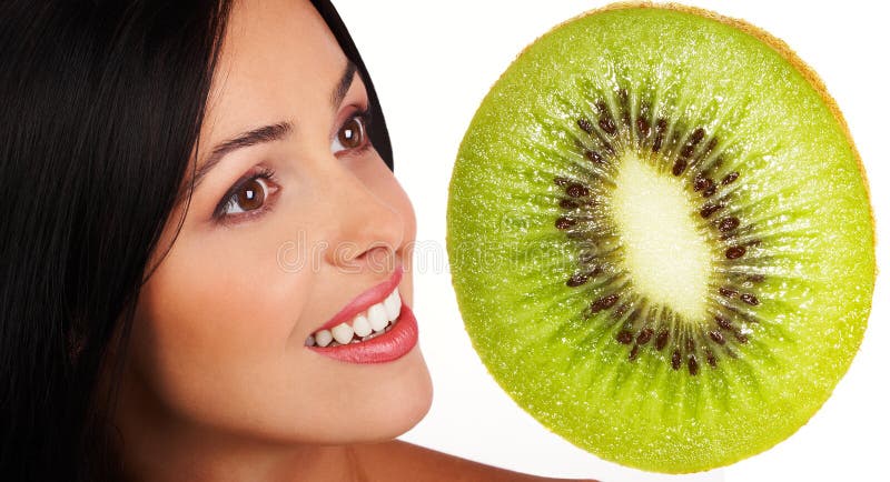 Kiwi diet stock image. Image of girl, people, smile, isolated - 4702299