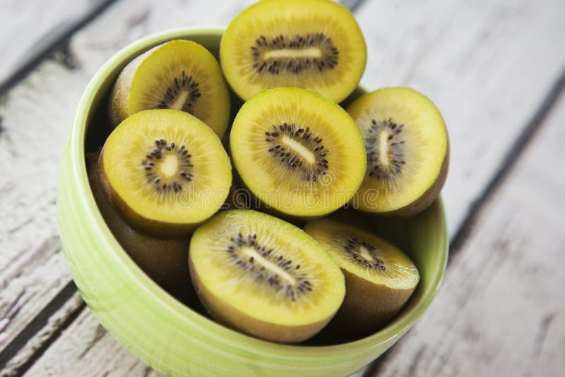 Kiwi Fruit Bowl stock photo. Image of tropical, piece 42182784