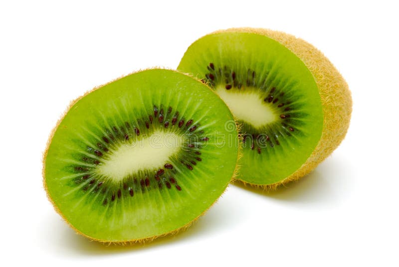 Kiwi fruit cut in half