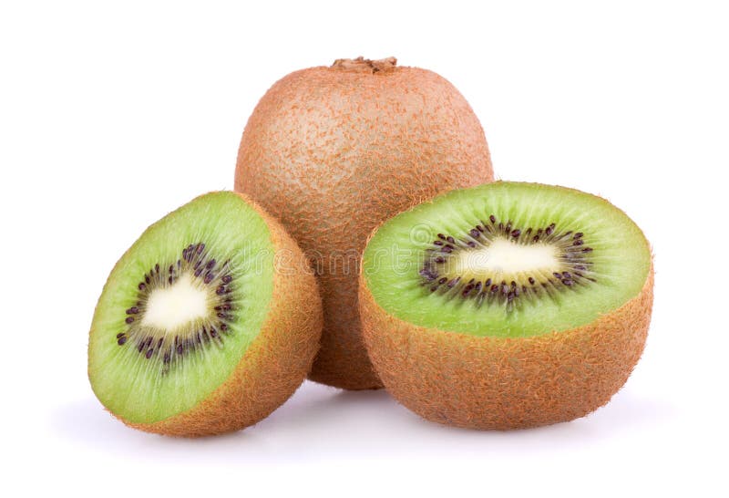 Kiwi fruit isolated on white background