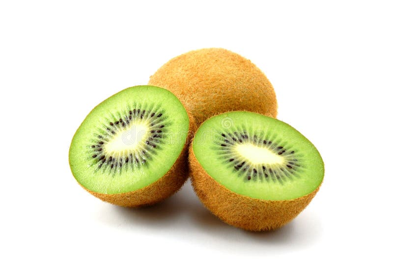 Kiwi fruit isolated on white background