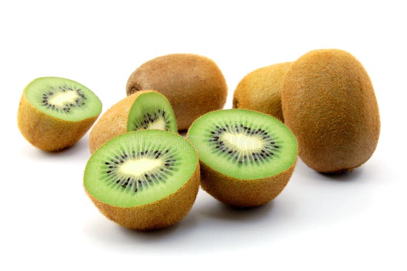 Kiwi fruit isolated on white background