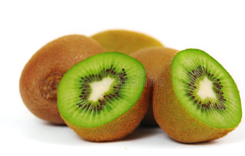 Kiwi fruit isolated on white background