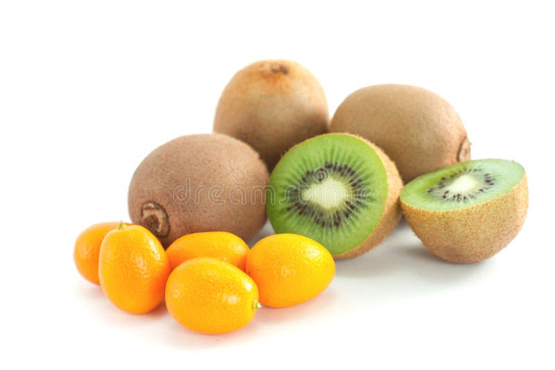 Kiwi fruit and kumquat