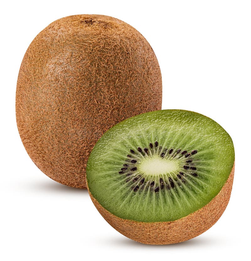 Kiwi fruit one cut in half stock photo. Image of nutrition 117784402