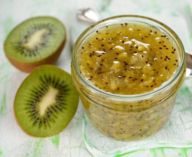 Kiwi jam stock image. Image of full, portion, product 30568655