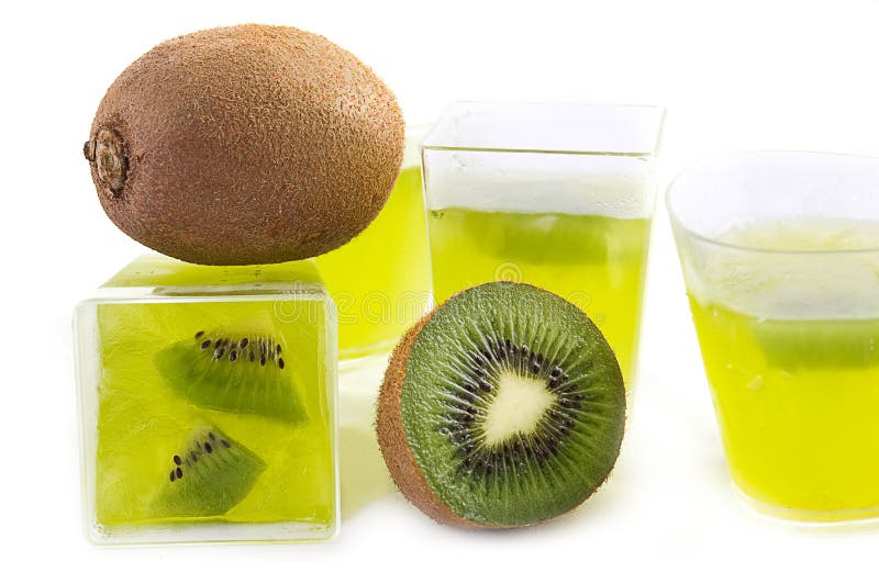 Kiwi jelly stock image. Image of kiwi, cream, refreshment 19895395
