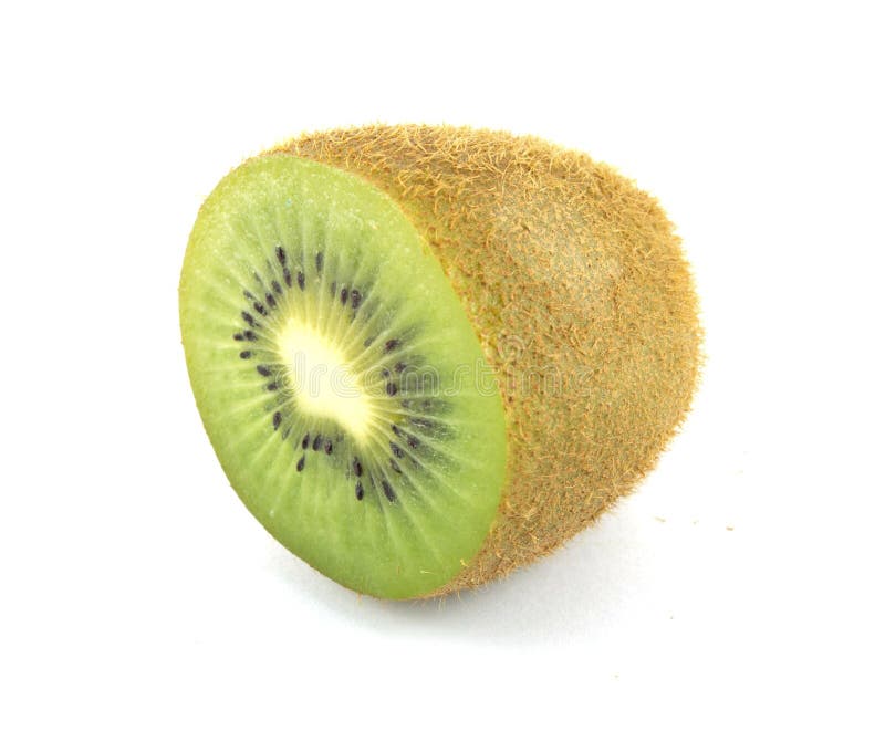 Kiwifruit white background