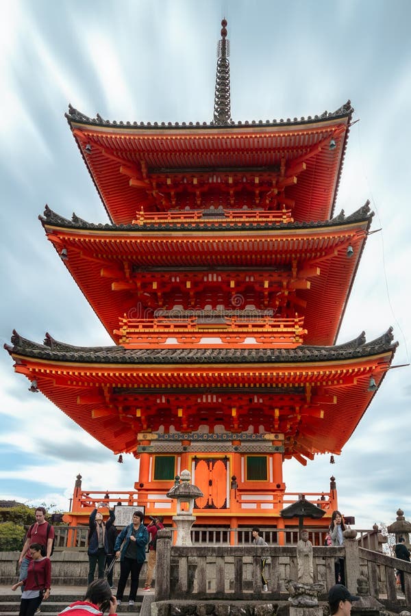 Kiyomizu-dera Pagoda of the Buddhist Temple, in Kyoto, Japan Editorial ...